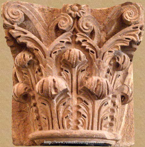 CAPITEL DEL TEMPLO DE SAN PEDRO DE VALDECAL -PALENCIA-